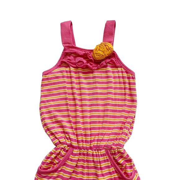 Kickee Pants Bamboo Striped Tank Romper Size 5 - Picture 2 of 5